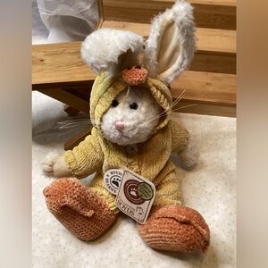 Boyds Bears Graham Quakers Plush Stuffed Rabbit in Duck Costume Easter Decor